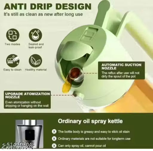 Leak Proof, Oil Spray, Reusable, Dishwasher safe, Portable, Lightweight, Mist Spray ( Capacity-1L ) )